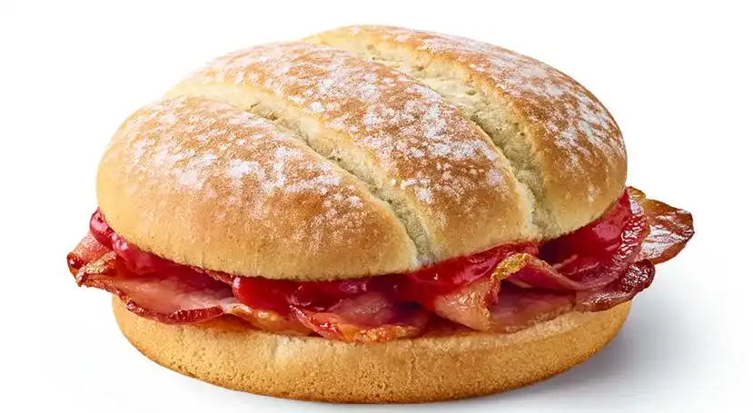 Bacon Roll with Tomato Ketchup