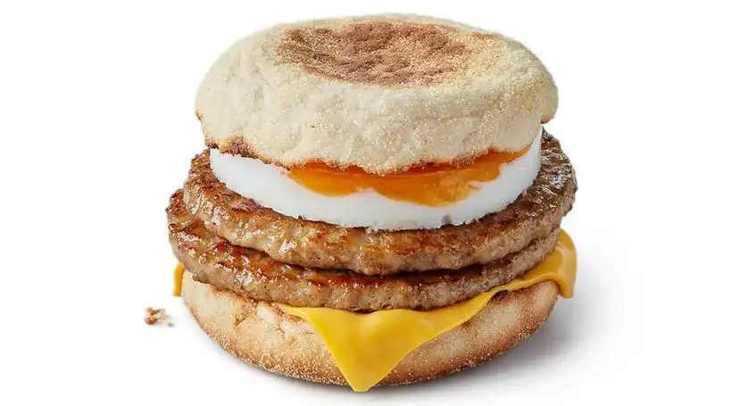 Double Sausage and Egg McMuffin