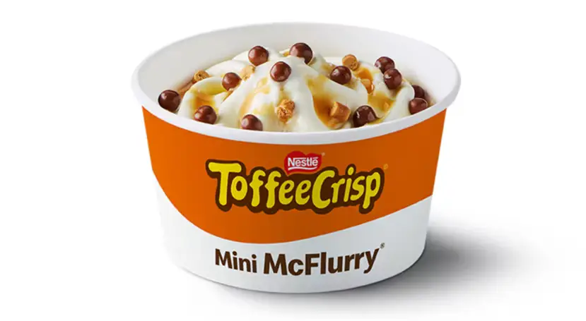 Toffee Crisp Mini McFlurry