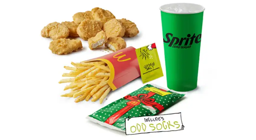 Grinch 9 Chicken McNuggets Medium Meal