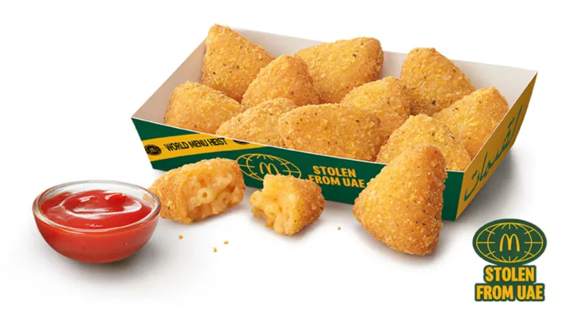 Mac and Cheese Triangles Sharebox