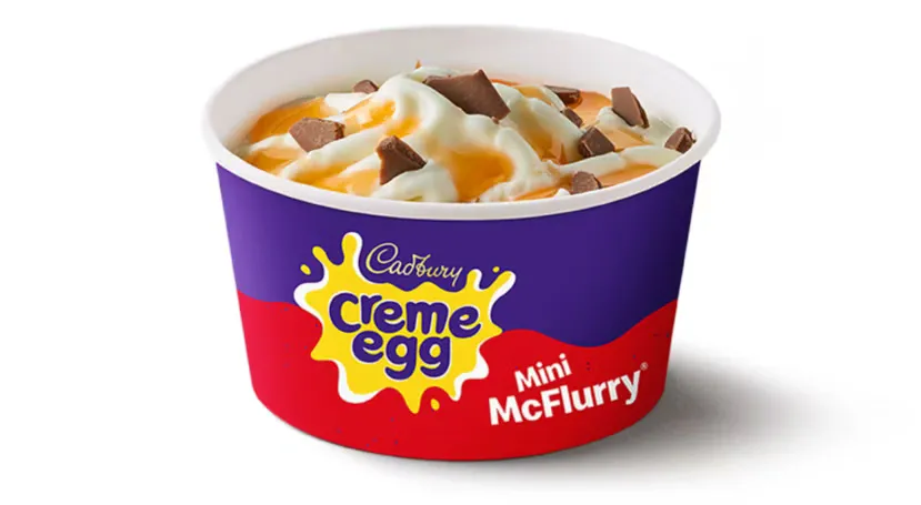 Cadbury Creme Egg Mini McFlurry