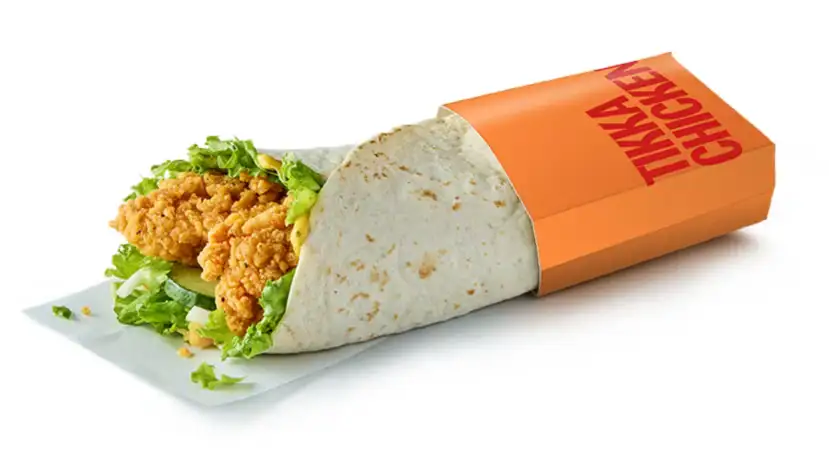 Crispy Tikka Chicken Wrap